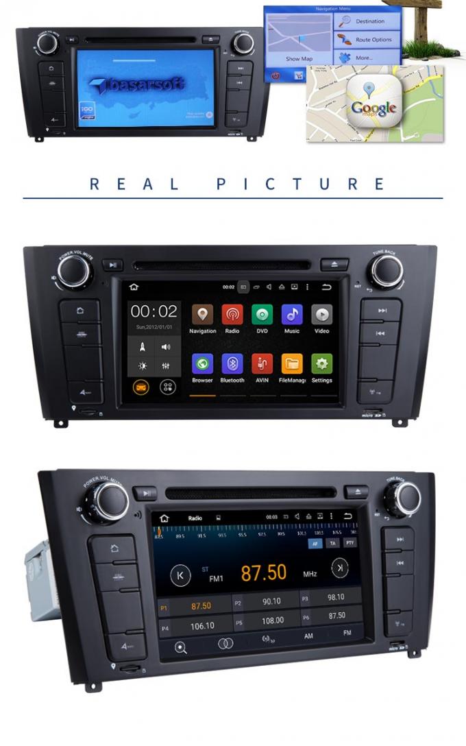ДВД-плеер БМВ ГПС мультимедиа автомобиля с стерео андроидом 7,1 ГПС поддержки радио
