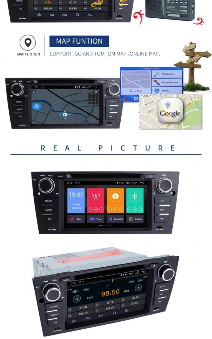 Система позволенное Блуэтоотх андроида 8,1 ДВД-плеера ПС6 БМВ ГПС радио автомобиля автоматическая -