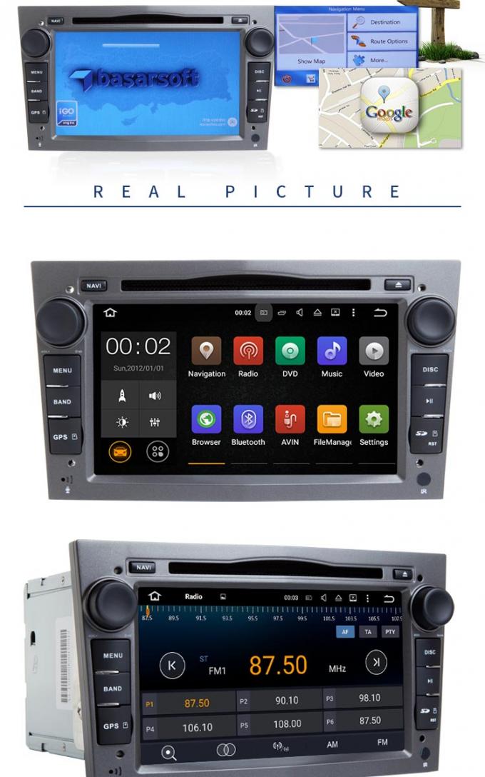 ДВД-плеер Блуэтоотх автомобильного радиоприемника Опел экрана касания 7 дюймов поддержанное для Зафира Антара
