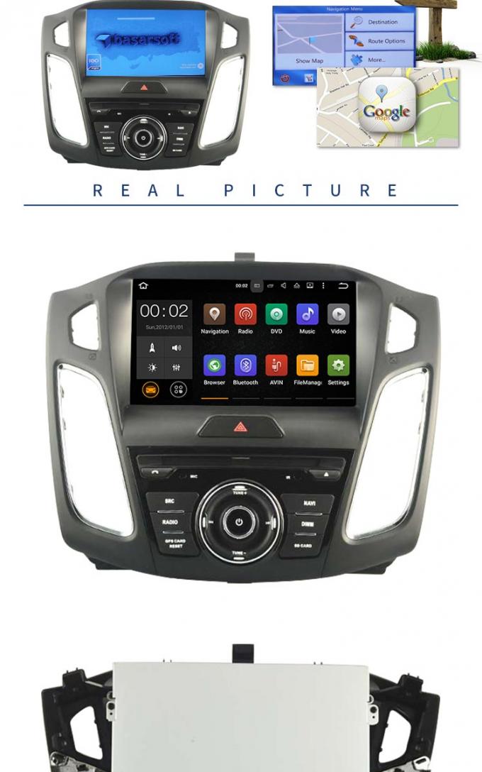 Андроид 7,1 ДВД-плеера автомобиля Форда экрана касания 9 дюймов с полной картой онлайн карты евро