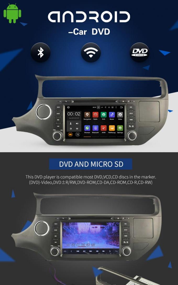 ДВД-плеер навигации ДВД-плеера автомобиля андроида ПС3 4коре для КИА РИО с связью зеркала