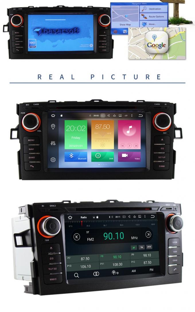 ДВД-плеер автомобиля Тойота андроида 8,0 с 7 радио МП3 МП4 экрана касания дюйма