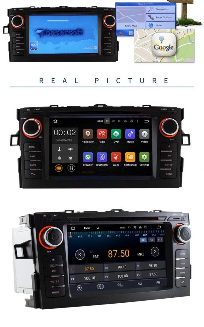 ДВД-плеер радио Каньбус портативный для автомобиля, системы развлечений Аурис Тойота Двд