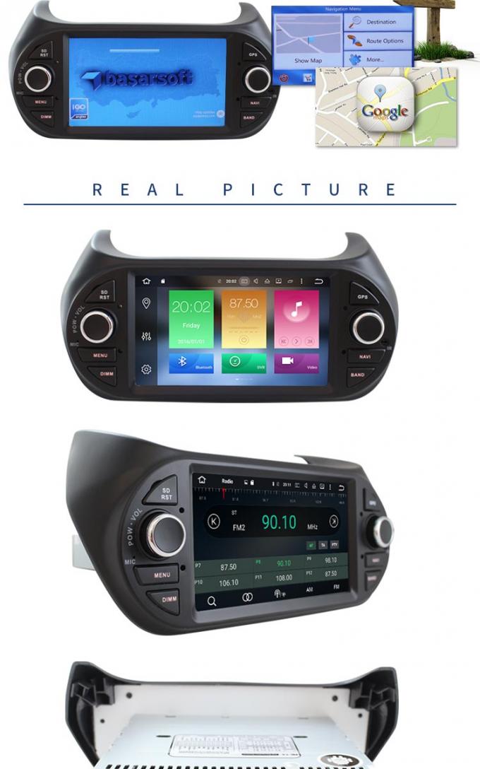 Андроид 8,0 ДВД-плеера автомобиля ФИАТ с камерой РДС Реарвиев для Фиорион
