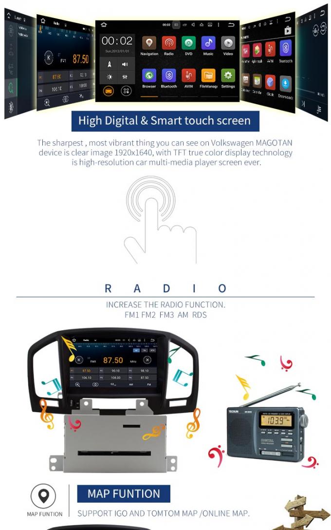 Инсинья ДВД-плеера автомобильного радиоприемника Опел андроида 7,1 с радио мультимедиа